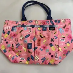 ま*マ様 値下げ！レスポ　スモールエブリガールトート　ピンク　トロピカル　コラボ