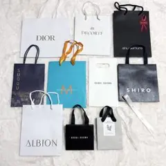 美品　ブランド　ショッパー　まとめ売り　ブランド袋×11枚　リボン×2本