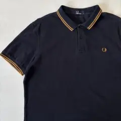 FRED PERRY 半袖ポロシャツ ワンポイント刺繍 ネイビー/CZ9 - メルカリ