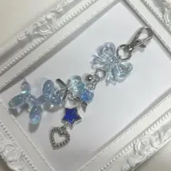 ハンドメイド　ビーズキーホルダー