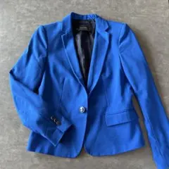 ZARA BASIC テーラードジャケット 青 Sのサムネイル