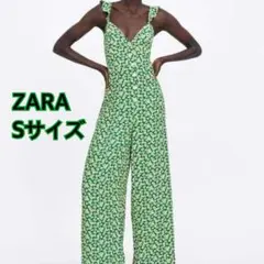 ZARA 花柄オールインワン Sサイズのサムネイル