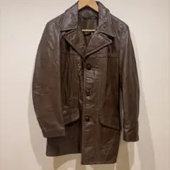 70's ヴィンテージ ブラウン レザー ジャケットのサムネイル