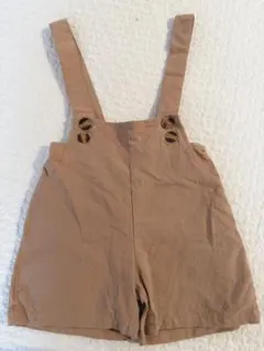 【90cm】サロペット ショートパンツ ブラウン　韓国服