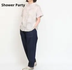 【美品】シャワーパーティー LIBERTY ロールアップ半袖シャツ タナローンのサムネイル
