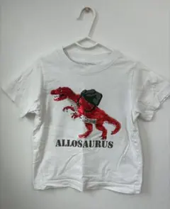 GU スパンコール 恐竜　半袖Tシャツ　110サイズのサムネイル