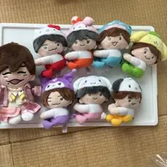 なにわ男子 ローソン なにわ男子×サンリオ クリップマスコット 7点