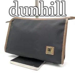 dunhill　ダンヒル　セカンドバッグ　ポーチ　ナイロン　ブラック　黒