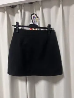 GRLインパン付き台形スカート　ac1844 黒　タイトスカート