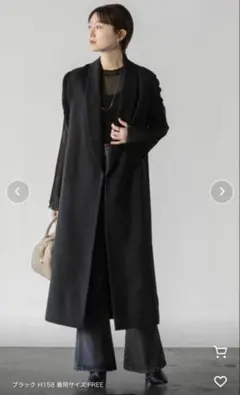Noble ロングジレ　美品 Noble - Noble ソフトWボタンロングジレの通販 by .｜ノーブルならラクマ