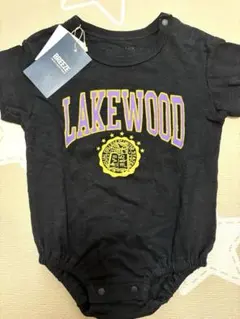 【新品未着用】BREEZE LAKEWOODロンパース 黒 70cm