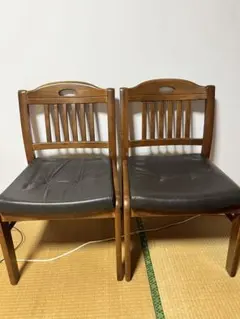 カリモク　木製チェア　2個セット
