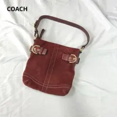 希少 COACH コーチ レザー ワンショルダーバッグ ボルドー F41864
