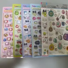 【正規品】たまごっち　ボンボンドロップシール　等　計6枚　コンビニ不可　大人図鑑