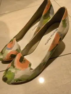 Oriental Traffic 花柄 パンプス