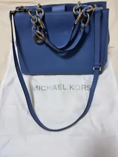 マイケルコース シンシア 2WAYバッグ 青