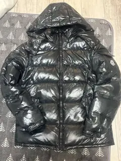 FASHION ブラック ダウンジャケット フード付き グースダウン