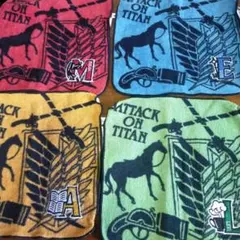 進撃の巨人 ロゴ付きタオル