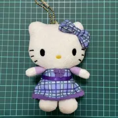 新千歳空港限定　キティちゃん　ラベンダー　ぬいぐるみ　キーホルダー　北海道限定