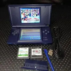 NINTENDO DS lite 本体 ネイビーゲーム2本とUSBアダプター