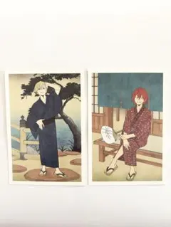 ヒロアカ 切島鋭児郎 物間寧人　アニメイト特典　浴衣 浮世絵 ポストカード