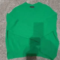 Grand Table グリーン 長袖ニット カシミヤ 薄手ニット フリーサイズ