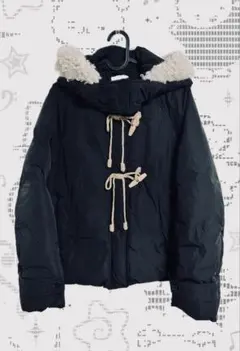 Chummy ボア付きフード 黒 ダウンジャケット　y2k