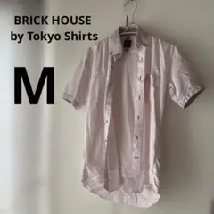 半袖シャツ ピンク M ブリックハウス 東京シャツ 形態安定