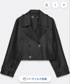ZARA ショート丈ダブルブレストジャケット XSのサムネイル