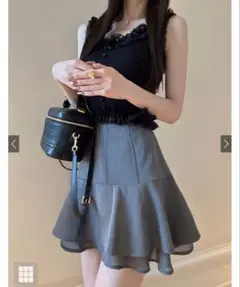 インパン裏地付きフレアミニスカート[ai177]