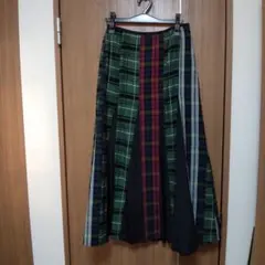 11/28迄出品☆カシェット☆チェック柄ロングスカート