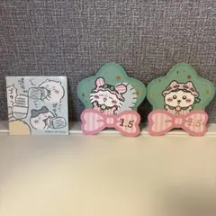 ちいぽけおほしさまカード　モモンガ　ハチワレ　水　ステッカー　セット