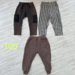 裏起毛　パンツ　ズボン　100