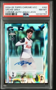 24-25 RC AUTO ARCHIE GRAY 199枚限定 PSA8