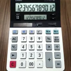 CASIO MV-220W 12桁 電卓 ソーラー対応 卓上計算機 中古 - メルカリ