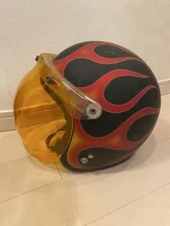 ショーティヘルメット　ポリスヘルメット ブルーリボンエイジング塗装 ショーティヘルメット ポリスヘルメット ブルーリボンエイジング塗装