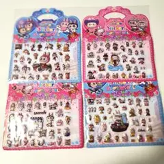 ラブブ立体キラキラシールセット