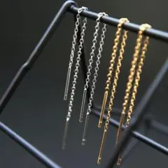 935/ チェーンピアス シルバー★ゴールド