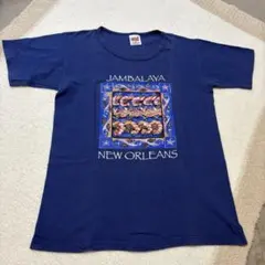 【USA製】Anvil ニューオーリンズ Tシャツ ネイビー Sのサムネイル