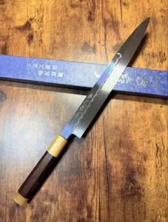 祥太郎作 和牛刀 本焼 白紙鋼 8寸 全鏡面 包丁 黒檀水牛八角柄 - メルカリ