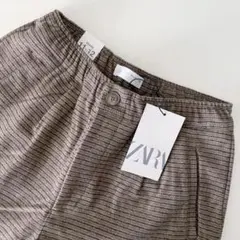 新品 152 ZARA BOYS ハウンドトゥース トラウザー パンツ