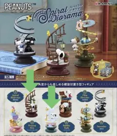 【新品】スヌーピー　リーメント　スパイラルジオラマ　①螺旋階段　⑤バブルバスのサムネイル