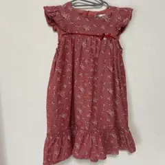 BeBe Petits Pois Vert花柄ワンピース 130