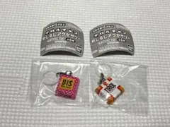 ガチャ　チロルチョコ めじるしアクセサリー　ビス（ピンク）　ミルクヌガー