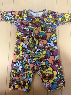 ヒステリックミニ 総柄 2wayオール ロンパース 60〜70