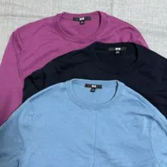 ユニクロ　ウィメンズ　メリノウールセーター　3枚セット