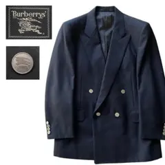 超美品!! Burberrys ブレザー ジャケット 紺ブレ 銀ボタン AB4