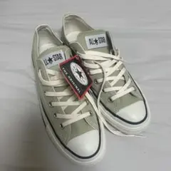 新品・未使用【レディースCONVERSE】グリーン25cm 底のデザインあり