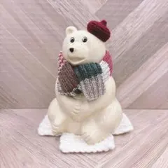 しろくま貯金箱✩ベレー帽とマフラーセット⑤
