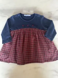 familiar ファミリアチェック柄トップス